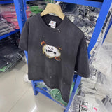 saint m t shirts  s.m. burnt-out recorder crewneck pullover short sleeve - wholesale