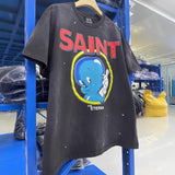saint m t shirts  s.m blue angel baby graphic crew neck short sleeve tee