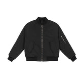 Etai men's | american streetwear short bomber jacket - minimalist solid color, multi-functional water-resistant zip-up jacket