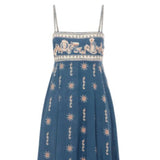 Women's dress - european & american style, cross-border e-commerce, aliexpress & independent website, sexy spaghetti strap, graffiti polyester print, maxi swing dress for women