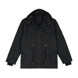 Etai men's clothing autumn/winter cross-border men's fleece-lined outerwear premium streetwear hooded casual jacket