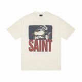 saint m t shirts  s.m. astronaut graphic crew neck short sleeve tee