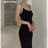 Valentine's Day Dress Solid Color Dress Slim Fit Sexy Backless Dress