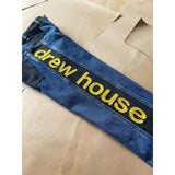 Drew house pants early autumn d@ew patchworkembroiderletter denim straight-leg pants