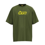 Drew house t-shirt - spring/summer european & american streetwear - smiley face & letter print crewneck pullover short sleeve - wholesale single piece
