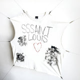 saint m t shirts  s.m creative letter limited edition pullover casual tank top - wholesale