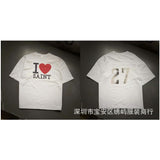 saint m t shirts  s.m cartoon series graphic crewneck pullover short sleeve t-shirt - wholesale