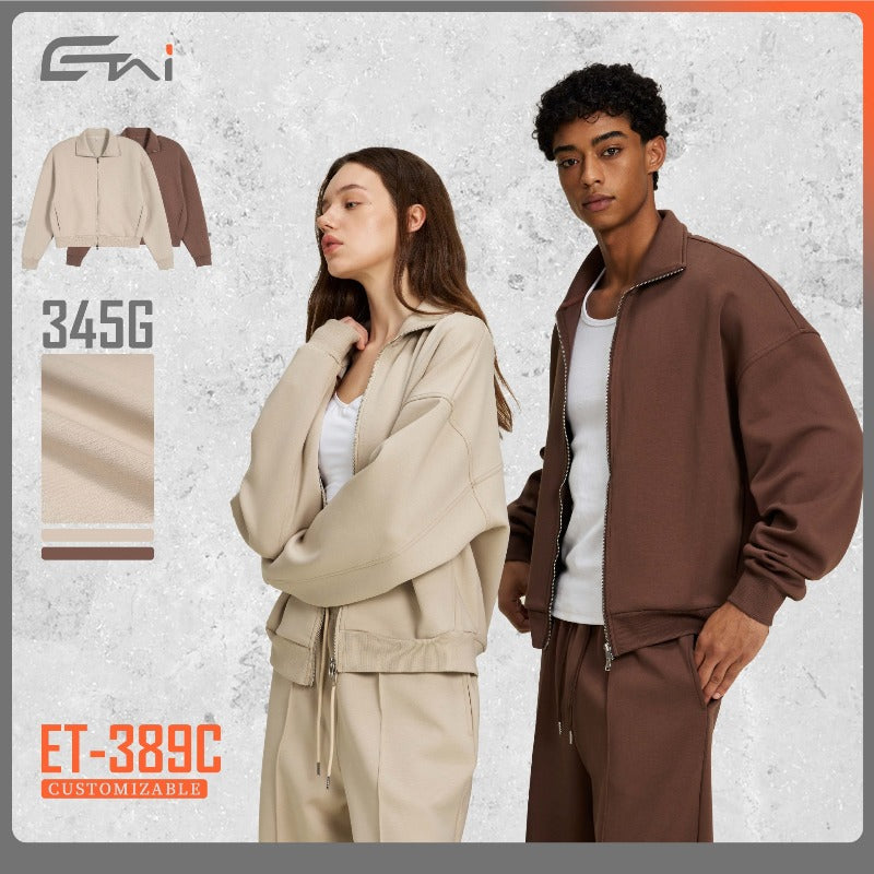 Etai men's clothing | autumn/winter outerwear boxy zip-up jacket - trendy brand custom high-end couple's casual jacket