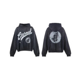 Saint m hoodie spring & fall s.m prayer crosshair pullover old hoodie sweatshirt one piece batch