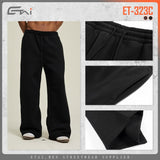 Etai men's clothing relaxed fit heavyweight wide-leg sweatpants - men's trendy brand autumn collection - men's casual pants