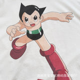 saint m t shirts  s.m cartoon series graphic crewneck pullover short sleeve t-shirt - wholesale