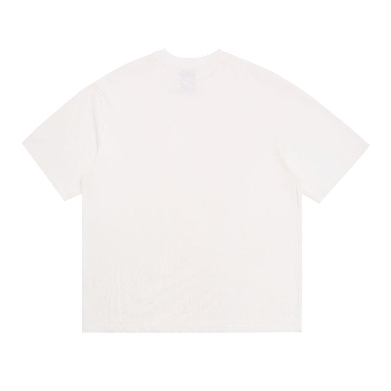 saint m t shirts  s.m character print crew neck pullover short sleeve top - wholesale