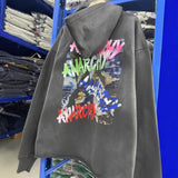 Saint m hoodie spring & fall s.m maria landscape pattern pullover hooded sweatshirt