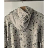 Saint m hoodie fall and winter s.m full printed little spider pattern pullover hooded sweatshirt