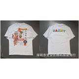 saint m t shirts  s.m cartoon series graphic crewneck pullover short sleeve t-shirt - wholesale