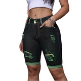 Women's spring/summer distressed denim shorts - plus size, premium quality, perfect for amazon & independent e-commerce stores