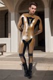 Man Latex Catsuits MotoGP Biker Suit