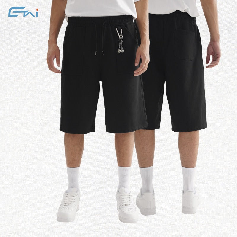 Heavy weight street casual over-the-knee shorts high quality loose type men shorts trendy brand easiest for match youth cropped pants