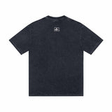 saint m t shirts  s.m washed & distressed collection crew neck pullover short sleeve tee
