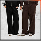 Etai men's clothing relaxed fit heavyweight wide-leg sweatpants - men's trendy brand autumn collection - men's casual pants