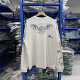 Saint m hoodie fall and winter s.m spider magic array pattern round neck pulloverlong sleeves