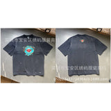 saint m t shirts  s.m cartoon series graphic crewneck pullover short sleeve t-shirt - wholesale