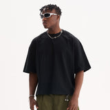 Etai men's premium boxy fit trendy brand pure cotton short-sleeve t-shirt - solid colors available