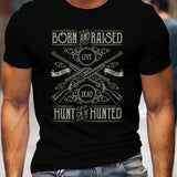 Man T Shirt Cotton round Neck Heat Transfer Patch Short Sleeve Shirt