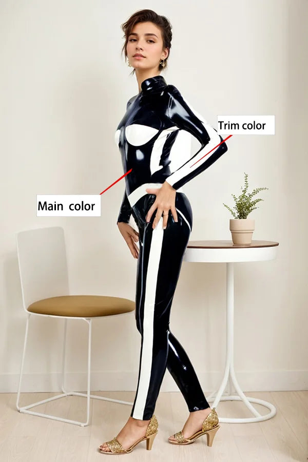 Women Latex Catsuits Da Provocateur Black