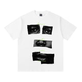 saint m t shirts  s.m eye & lip graphic crew neck short sleeve tee - wholesale