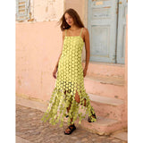 Women's dress - cross-border summer french hollow-out camisole dress, fashionable lace, high-end elegant women's dress