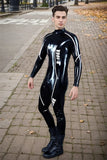 Man Latex Catsuits R 100X MotoGP Biker Model G