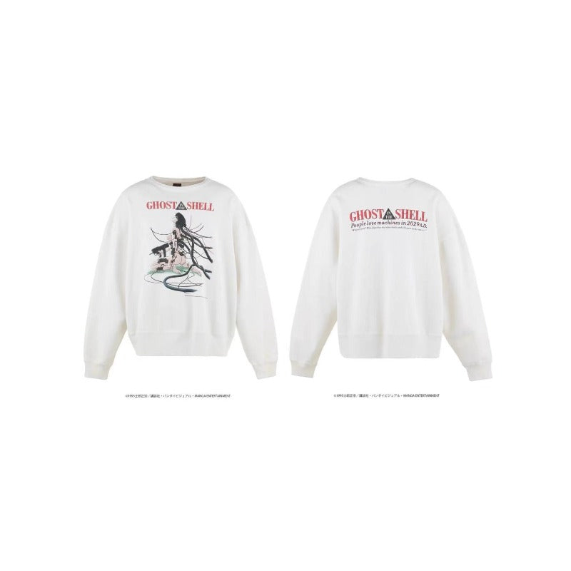 Saint m hoodie spring & fall s.m ghost in the shell pattern round neck pullover sweatshirt