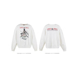 Saint m hoodie spring & fall s.m ghost in the shell pattern round neck pullover sweatshirt