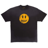 Drew house t-shirt - spring/summer collection - d@ew gradient washed, distressed, and ripped design with smiley face print - short sleeve - wholesale