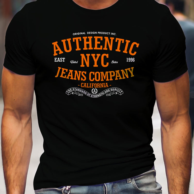 Man T Shirt Cotton round Neck Heat Transfer Patch Short Sleeve Shirt