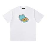 Drew house t shirt spring and summer d@ew egg pattern round neck pullover short sleeves