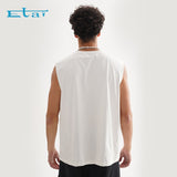 Etai men's clothing casual streetwear men's tank top high-quality loose fit tank top 100% cotton sleeveless men's t-shirt