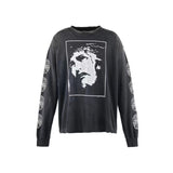 Saint m hoodie - spring/autumn - s.m character & letter graphic - crew neck pullover - long sleeve - wholesale