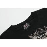 saint m t shirts  s.m character & letter graphic crew neck pullover short sleeve t-shirt - wholesale