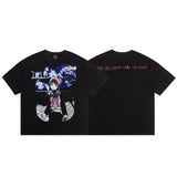 saint m t shirts  s.m vintage washed distressed crew neck pullover short sleeve top - wholesale