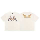 saint m t shirts  s.m vintage high street casual crew neck pullover short sleeve tee - wholesale