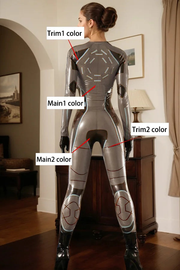 Women Latex Catsuits Tron Lady for SciFi Cosplay