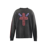 Saint m hoodie - spring/autumn s.m vintage clown graphic crewneck pullover long sleeve - wholesale