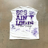 saint m t shirts  s.m street graffiti style tank top pullover vest - wholesale
