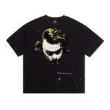 saint m t shirts  s.m clown batman graphic crew neck short sleeve tee