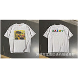 saint m t shirts  s.m cartoon series graphic crewneck pullover short sleeve t-shirt - wholesale