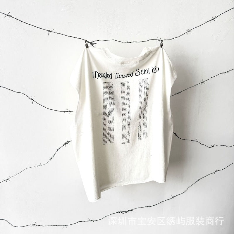 saint m t shirts  s.m. "weird reality" limited edition pullover casual tank top