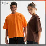 Etai men's apparel cross-border trendy brand short-sleeve solid color t-shirt - high-quality pure cotton men's crew neck undershirt