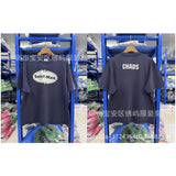saint m t shirts  s.m cartoon print crew neck pullover short sleeve top - wholesale